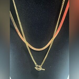 14k Gold Plated Layered Necklace Set